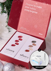 ohora semi cured gel nail strips in N Joy offer holiday-ready, long-lasting shine