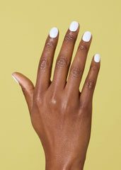 ohora Semi Cured Gel Nail Strips N Clean White being applied for a fast salon look.