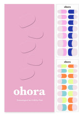ohora N Rainbow French closeup of colors and textures for easy color matching.