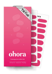 ohora semi-cured nail strips pink packaging ready-to-use kit for at-home nails