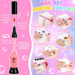 Oisacirg Kids Nail Polish Set nail polish pens for fine detail art and doodles.