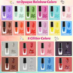 Oisacirg water-based non-toxic polish bottle close-up for safe art fun
