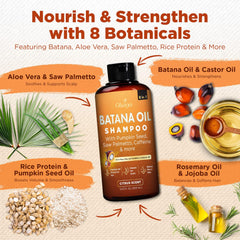 Okaga Batana Oil Shampoo lather demonstrates gentle, sulfate-free cleansing for delicate hair.