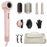 okaydeer 7-in-one hair dryer brush front view for quick, salon-style blowouts at home