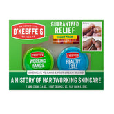 O'Keeffe's gift box trio for daily dry-skin care.