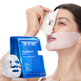 Okela 7 pack collagen face mask pack highlights bulk value for overnight hydration.