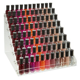 Okuna Outpost 8-tier nail polish rack front view showing organized storage