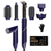 OKWRAP 6-in-1 foldable hair dryer brush for versatile styling on the go