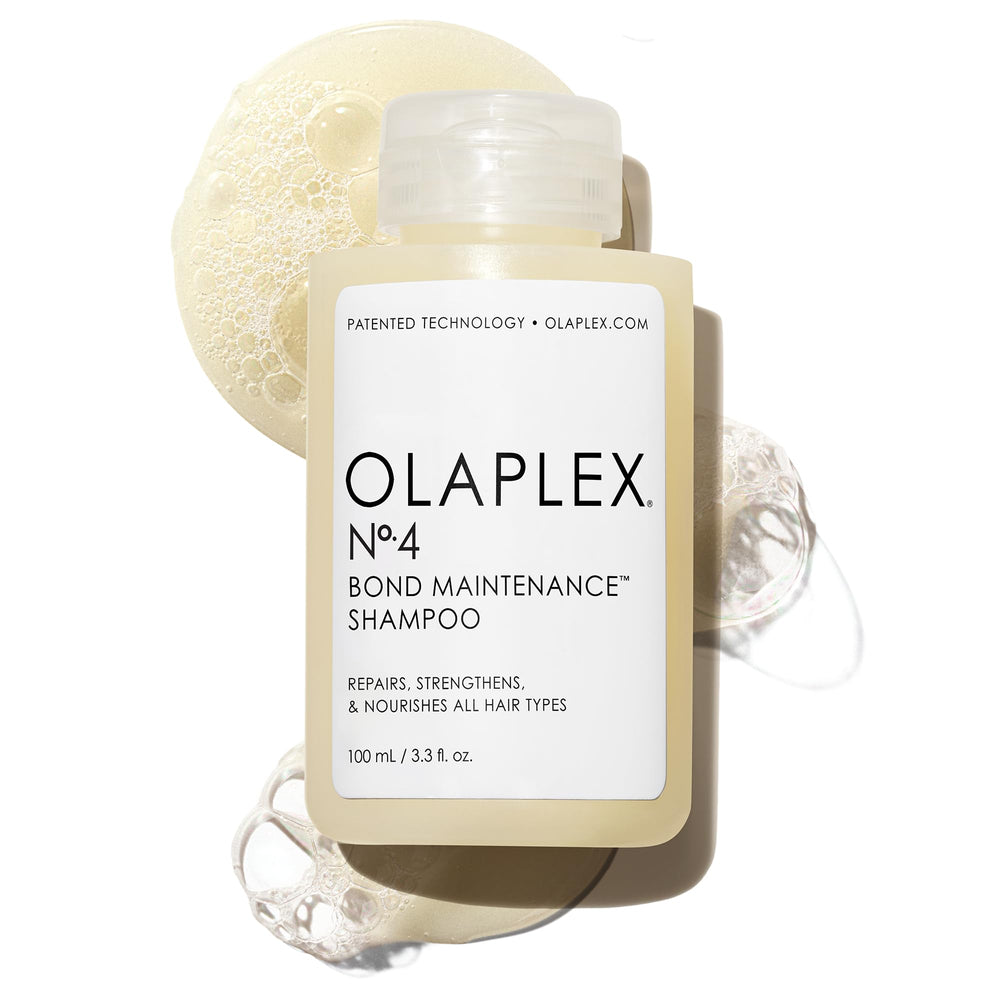 Olaplex Nº.4 bottle front view showing packaging and size benefit
