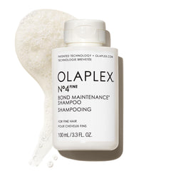 Olaplex Nº.4 FINE front bottle shot showing lightweight volumizing shampoo benefit