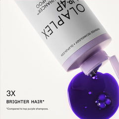Olaplex No.4P back label visible with directions and ingredient clarity benefit