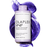 Olaplex No.4P front bottle showing label and brightening benefit