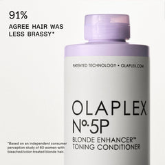 Olaplex Nº.5P open cap with visible creamy purple texture for toning