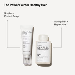 Olaplex 50 mL bottle beside hand showing compact travel-friendly size benefit