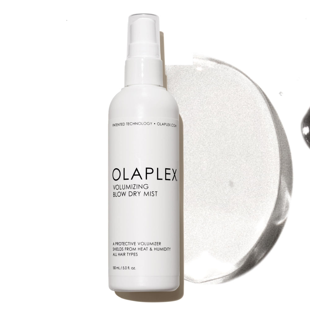 Olaplex front packaging showing sleek bottle and volume benefit