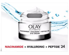 Olay 2pk packaging display highlighting value and daily eye-care routine
