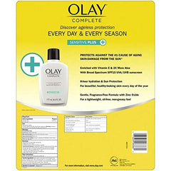 Olay Complete UV Plus Moisturizer SPF 15 bottle demonstrates lightweight glow.