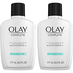 Olay Complete UV Plus Moisturizer texture shot emphasizes fragrance-free formula.