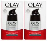 Olay Regenerist fragrance-free serum bottle shown for fast-absorbing hydration and firmer skin.