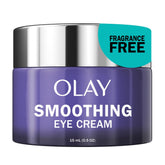 Olay Retinol 24 Eye Cream packaging shows fragrance-free formula and 24-hour hydration.