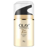 Olay Total Effects 7-in-1 Day Cream texture application for smooth, hydrated skin