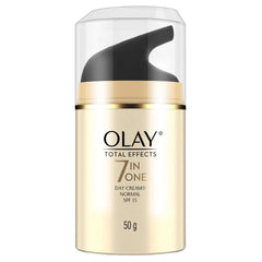 Olay Total Effects 7-in-1 Day Cream texture application for smooth, hydrated skin
