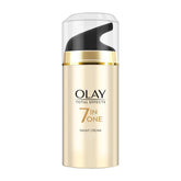 Olay Total Effects night firming bottle shows overnight hydration for firmer morning skin