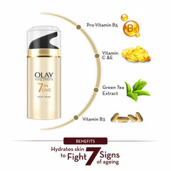 Olay Total Effects night firming cream texture close-up highlights smooth, nourishing moisture for nighttime care