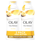 Olay Ultra Moisture Body Wash bottle front showing hydration-forward design for daily moisture