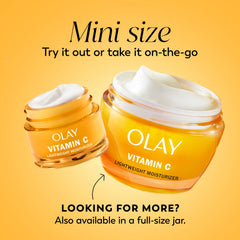 Olay Vitamin C moisturizer texture image highlights light, non-greasy feel ideal for daily use
