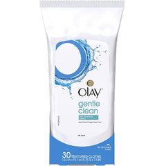 Olay Wet Cleansing Cloths fragrance-free pack closeup, ideal for sensitive skin cleansing