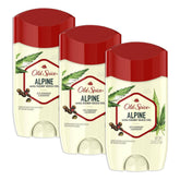 Old Spice Alpine pack-of-3 front view for reliable daily protection.