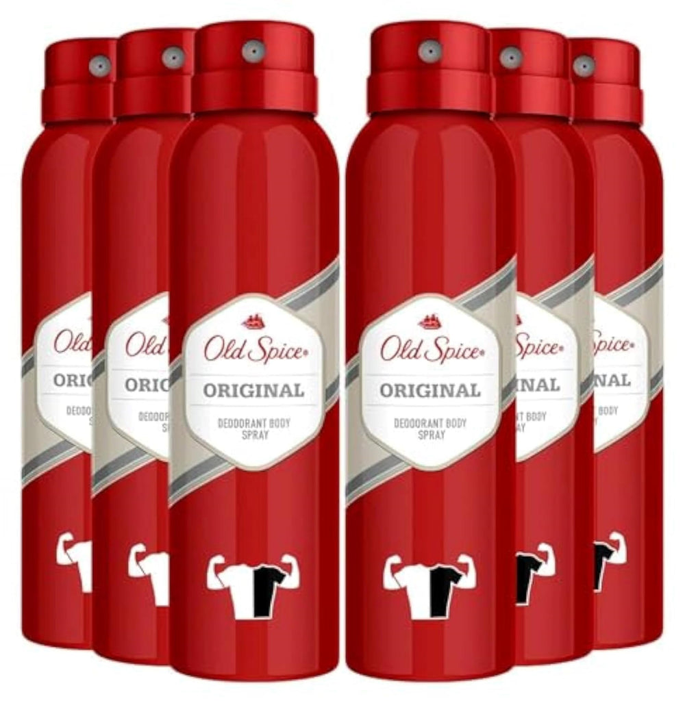Old Spice deodorant body spray Original can for all-day protection and fast-drying freshness.