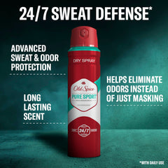 Old Spice dispersion of a quick-dry mist demonstrates comfortable wear.