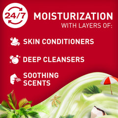 Old Spice Gentlemans Super Hydration pour shows easy shower application and smooth lather.
