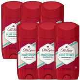 Old Spice High Endurance Pure Sport deodorant bottle shows long-lasting freshness