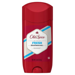Old Spice High Endurance Fresh on a dresser for daily use.