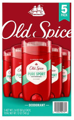 Old Spice High Endurance Pure Sport stick being applied for everyday freshness.