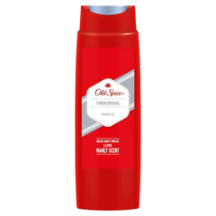Old Spice Original Shower Gel lather application provides refreshing, rich foam.