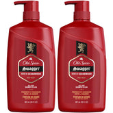 Old Spice Swagger body wash bottle with lime and cedarwood scent for a bold, refreshing cleanse.