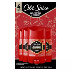 Old Spice Swagger solid deodorant application demonstrates invisible protection against odor and sweat.