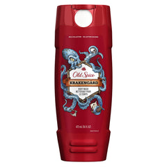Old Spice Wild bottle pour showing a refreshing lather for a confident daily cleanse
