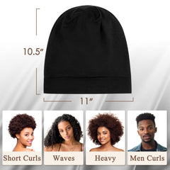OLESILK Silk-Bonnet adjustable strap keeps a secure, comfortable fit through the night.
