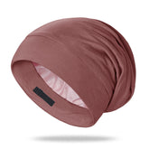 OLESILK silk bonnet for sleeping protects hair from friction overnight
