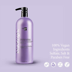 Oligo Professionnel Blacklight Nourishing Conditioner closeup shows argan oil presence for hydration.