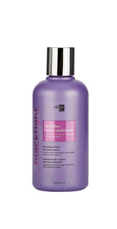 Oligo Professionnel Blacklight Violet Conditioner bottle demonstrates violet toning for brass-free blondes.