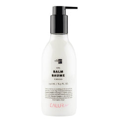 Oligo Professionnel Calura Curl Balm tube close-up highlights defining curl cream for frizz control.