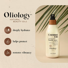 Oliology volume model shot highlights long-lasting hold and effortless styling