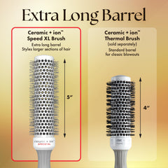 Olivia Garden Ceramic + Ion Speed XL ionic technology boosts shine.