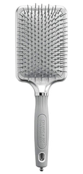 Olivia Garden Ceramic + Ion XL Pro brush front view with anti-static glide.
